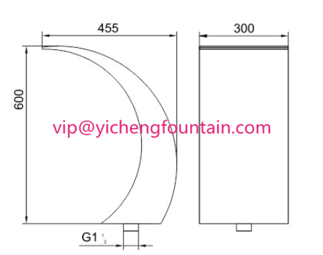 Customized Size Water Fountain Equipment Water Curtain For Outdoor And Indoor Pools SS Material