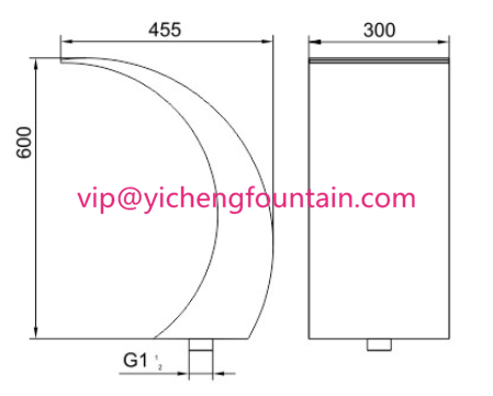 Customized Size Water Fountain Equipment Water Curtain For Outdoor And Indoor Pools SS Material