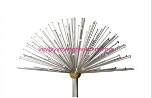 Brass with Chrom Material Silver Color Hemisphere Fountain Nozzle to Create Half Ball Shape Effect
